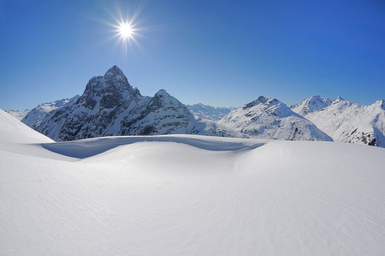 80 km of Winter Walking Trails around St. Anton am Arlberg